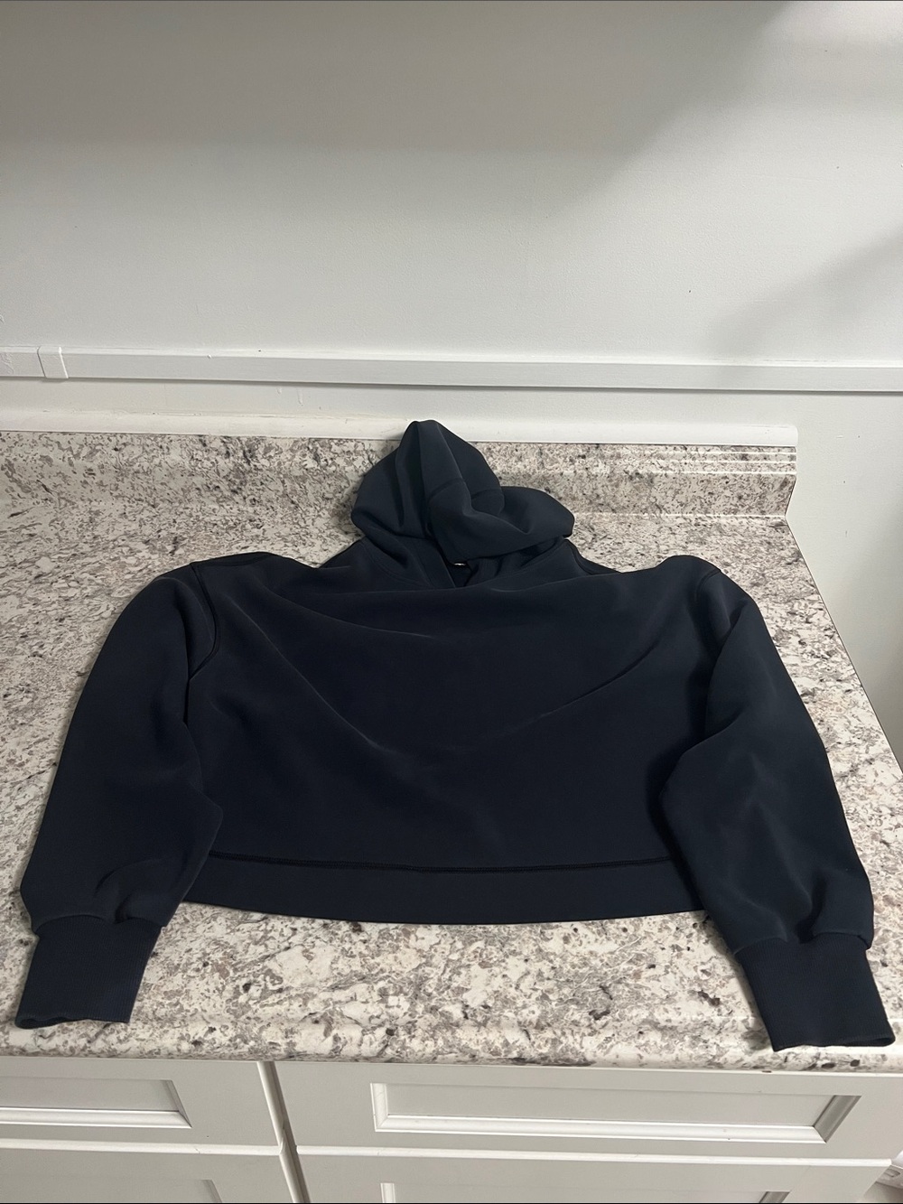 CRZ YOGA Black Cropped Hoodie